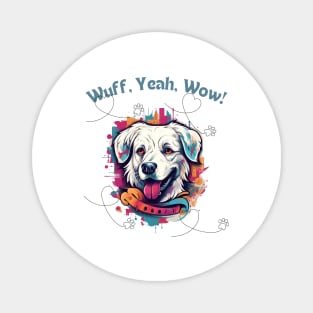 Woofy Adventure - Funny Dog Design Magnet